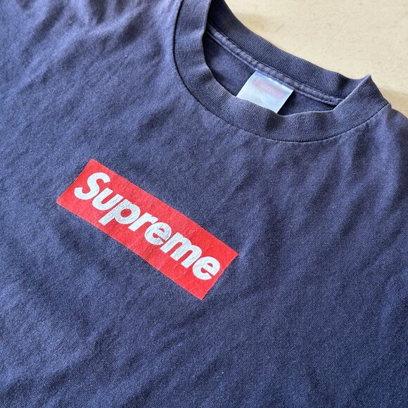 Supreme Other - Vintage Supreme 1999 Box Logo T-Shirt Navy/Red size XL